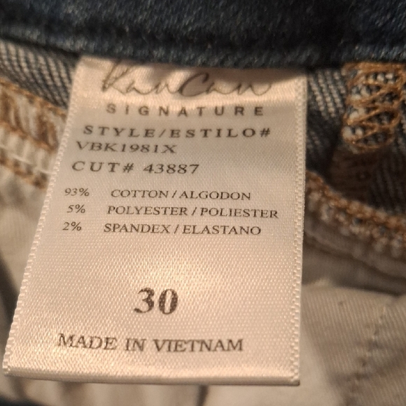 KanCan Women's Straight Leg Jeans - Dark Blue - Picture 8 of 8